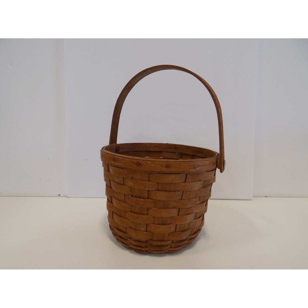 Vintage Medium Fruit Basket 1984 Longaberger -- DK Stain -- Original - Picture 7 of 16